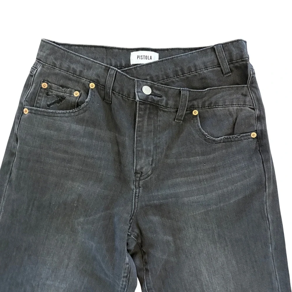 Pistola Black Bobbie‎ Crossover Waist Straight Jeans Size 26